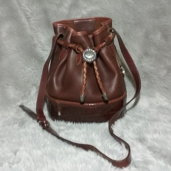 leather drawstring purse